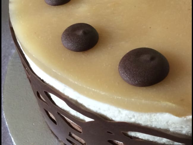 Entremet poires chocolat speculoos