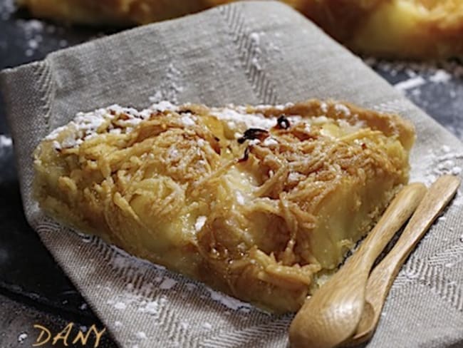 Tarte aux pommes en pagaille