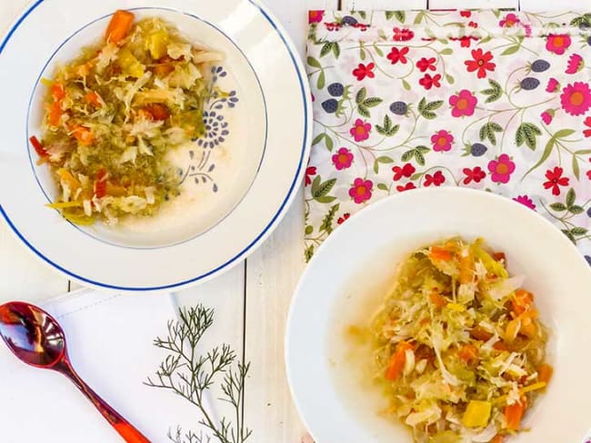 Soupe aux choux et curcuma