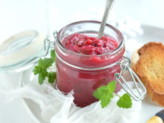 Chutney de cranberries (ou airelles ou canneberges)