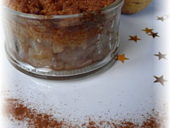 Crumble Pommes Poire Cannelle