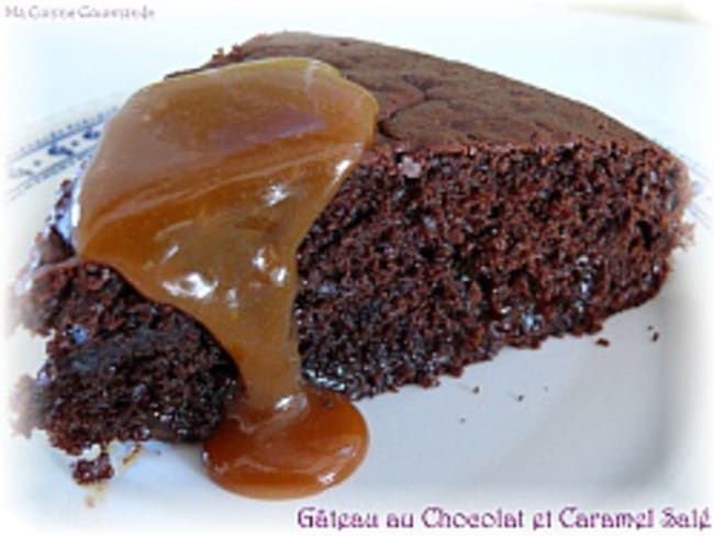 Gâteau Chocolat et Caramel Salé