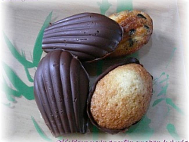 Madeleines Coquées et Vanillées aux pépites de chocolat