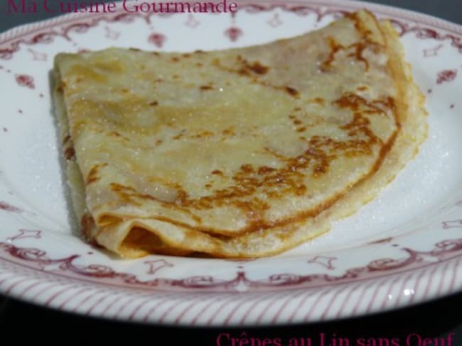 Crêpes au lin sans oeuf pour le goûter