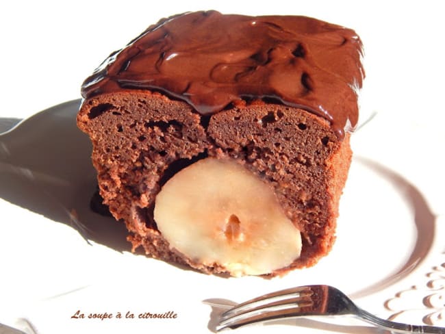 Cake choco-poire surprise