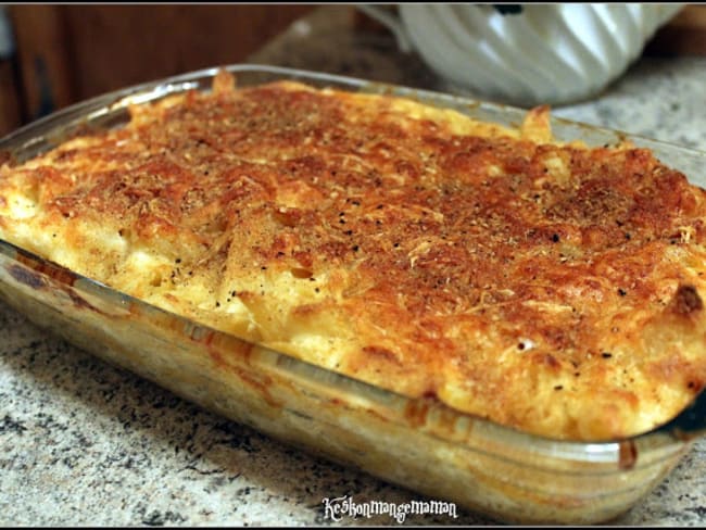 Penne and cheese , gratin de pâtes