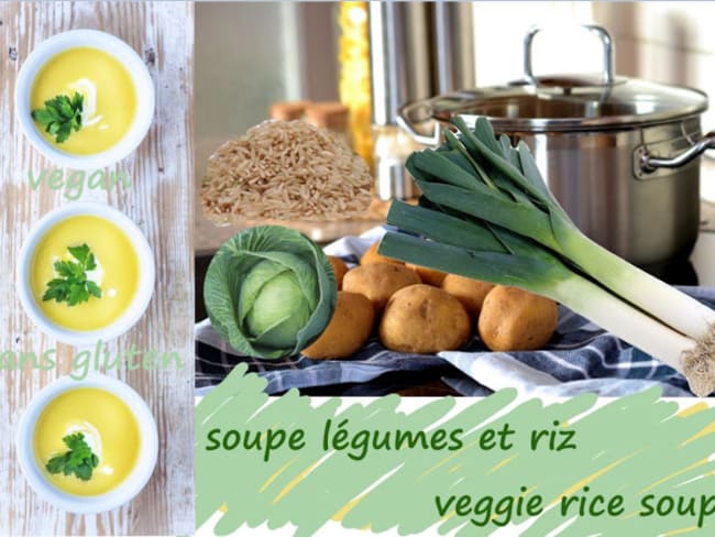 Soupe de riz aux légumes