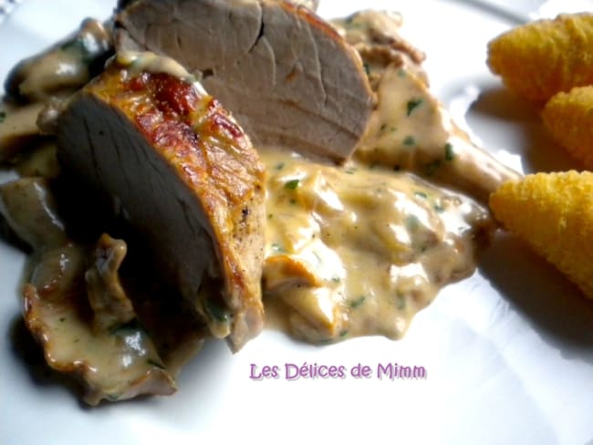 Filet mignon aux girolles