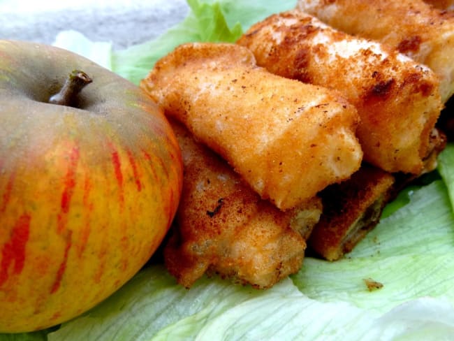 Nems de pomme aux crevettes comme au Laos