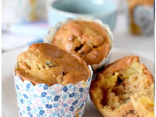 Muffins aux pommes et aux fruits secs