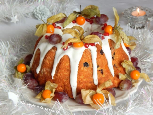 Brioche de Noël espagnole à l'orange et aux raisins