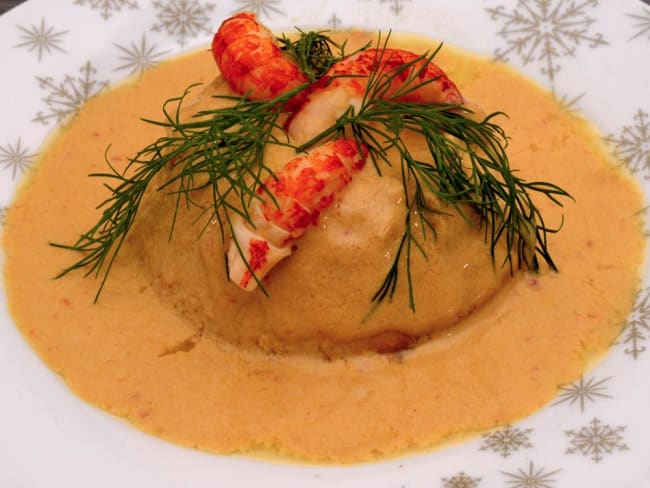 Flans au homard et aux écrevisses