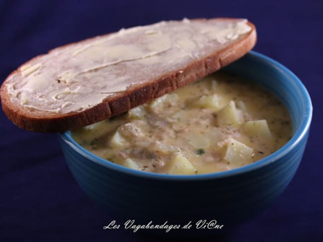 Soupe de saumon "lohikeitto"