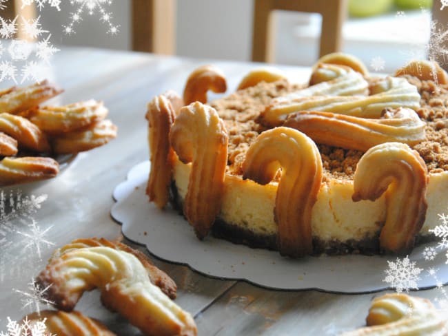 Cheesecake bien crémeux aux spéculoos pour la Saint Nicolas