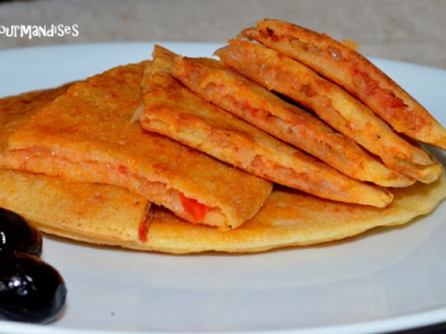 Baghrirs ou crêpes à mille trous farcies