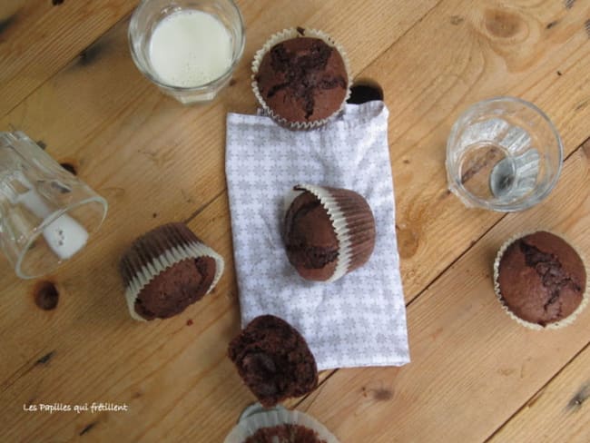 Muffins hyper chocolatés