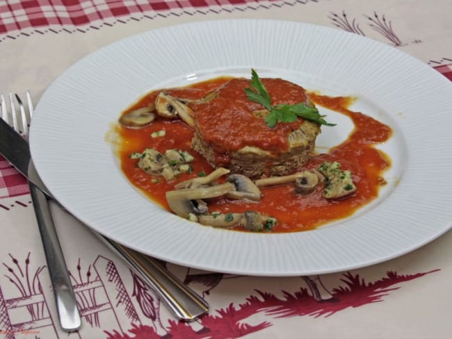 Gâteau de foie de volaille à la tomate