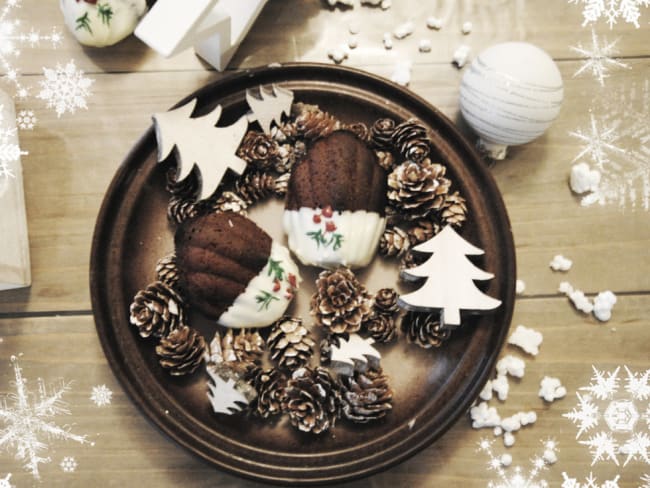 Madeleines au chocolat et beurre noisette "Holly"