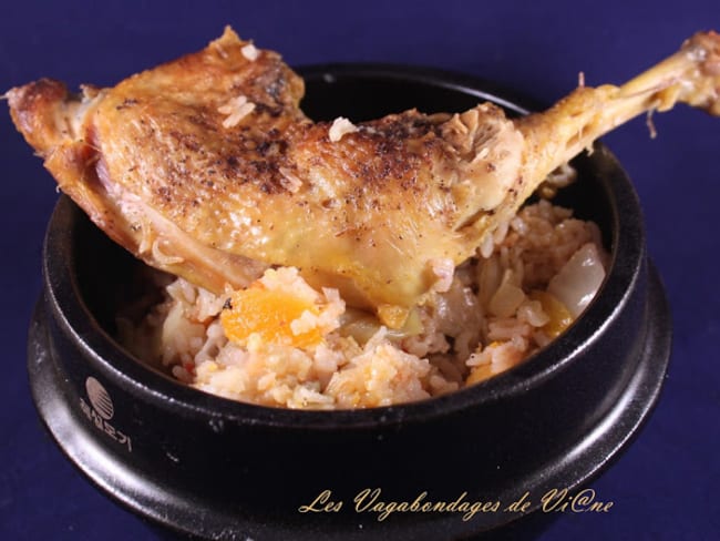 Riz au gras au poulet