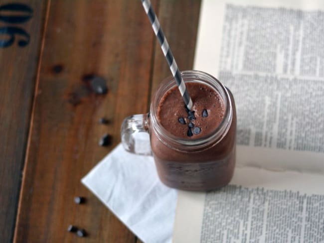 Milkshake vegan au beurre de cacahuète