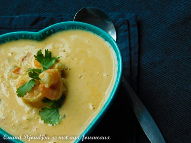 Soupe thaï aux crevettes