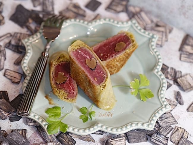 Brick de filet de boeuf à la tapenade truffée