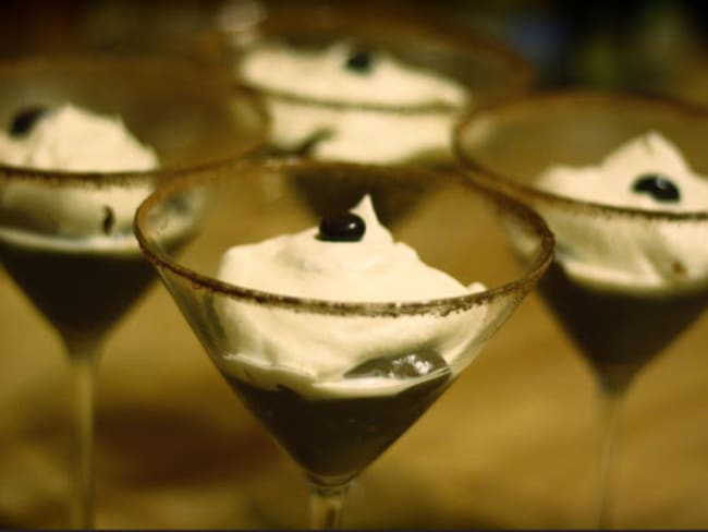 Verrines façon tiramisu à la liqueur de café et cacao