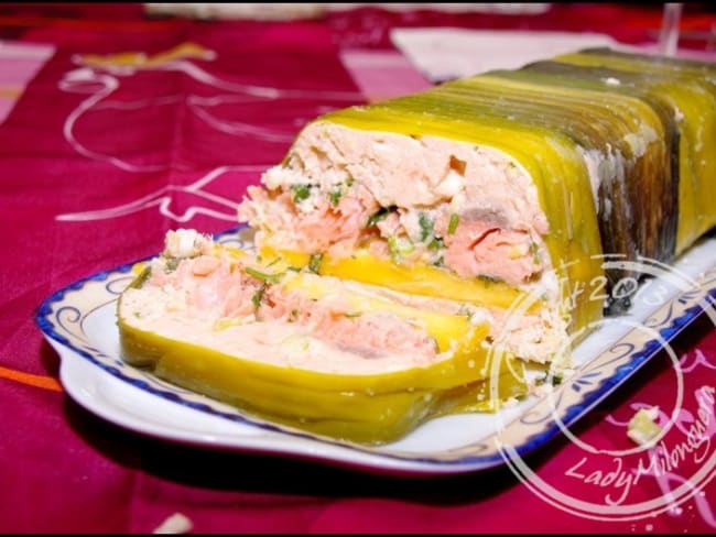 Terrine de saumon à la mangue et au gingembre