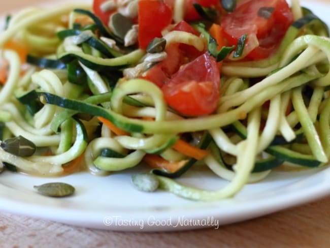 Spaghettis de Courgettes / Carottes en salade