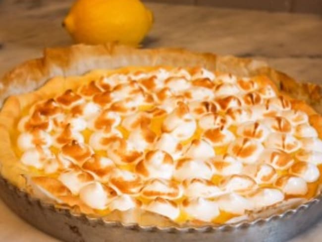 Tarte au citron meringuée légère