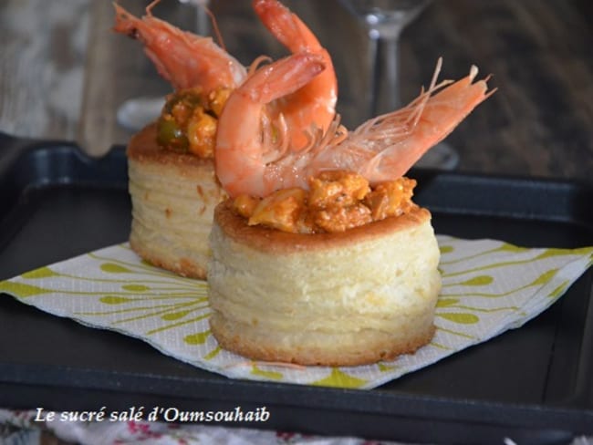 Bouchée à la reine aux crevettes pour une entrée délicieuse et festive