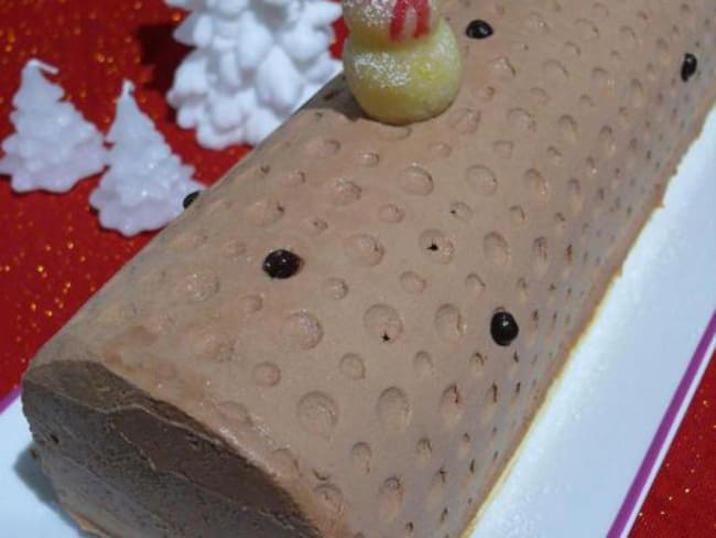 Bûche Choco Caramel et Mascarpone d'après Benoît Couvrand