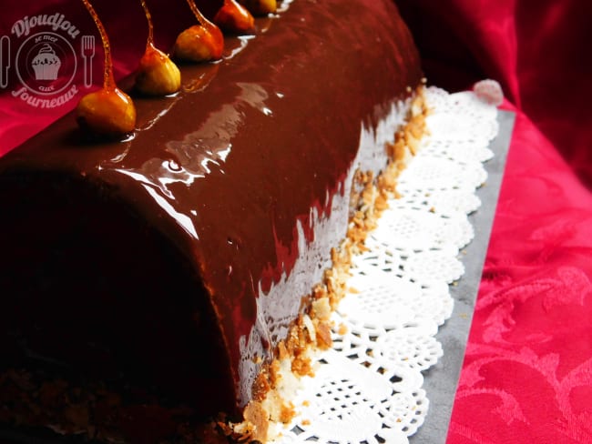 Bûche aux deux chocolats