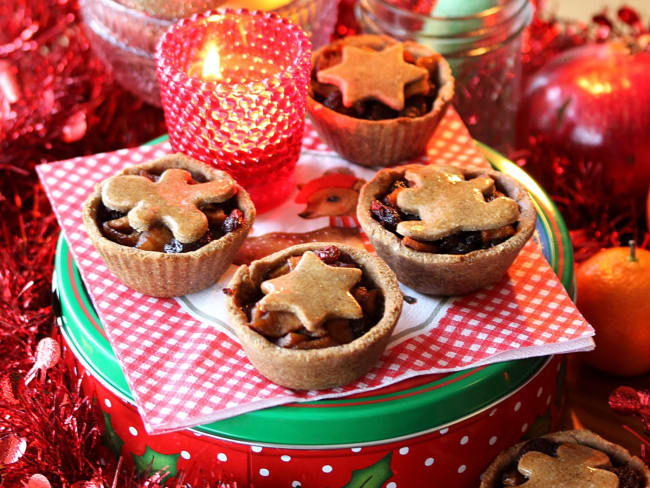 Mince pies de Noël vegan