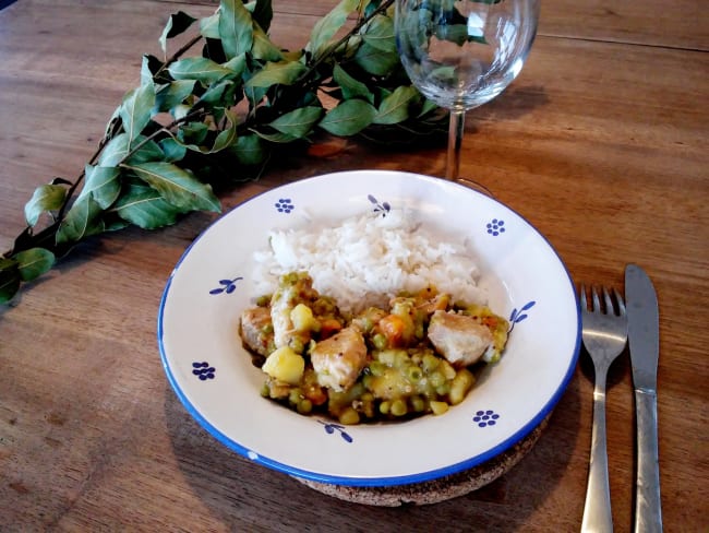 Sauté de porc aux petits légumes