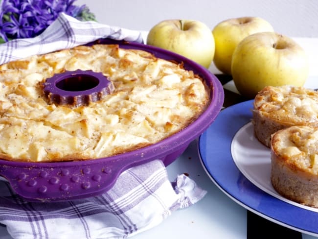 Gâteau aux pommes et noisettes