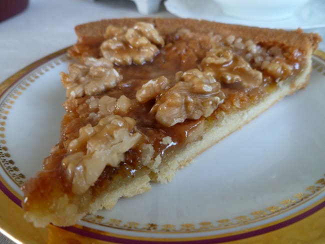 Tarte aux noix et caramel beurre salé