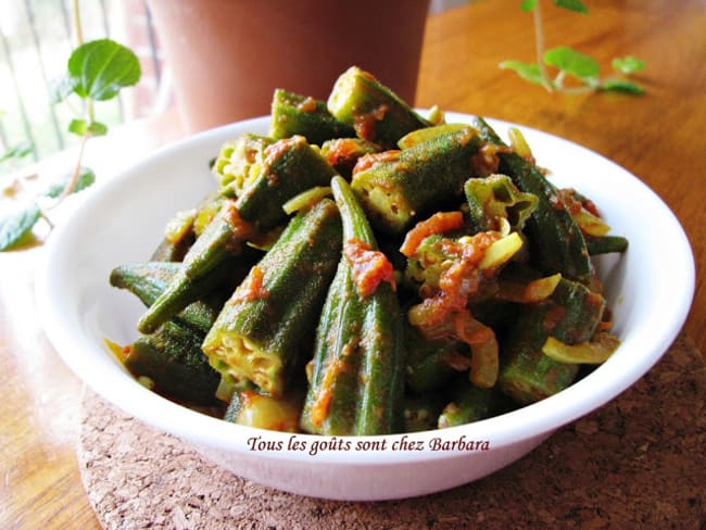 Okras sautés aux épices