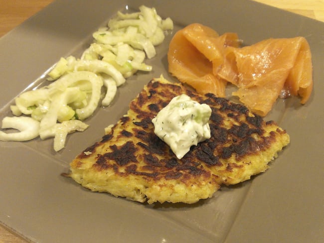 Röstis pommes de terre et céleri