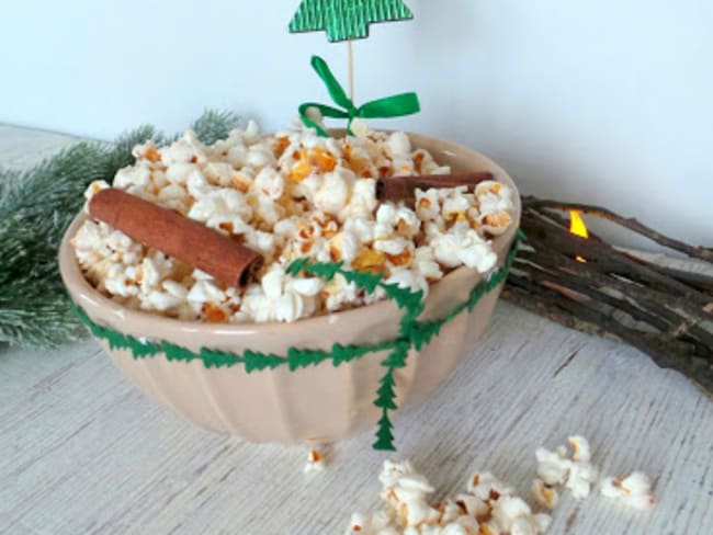 Popcorn de Noël à la cannelle