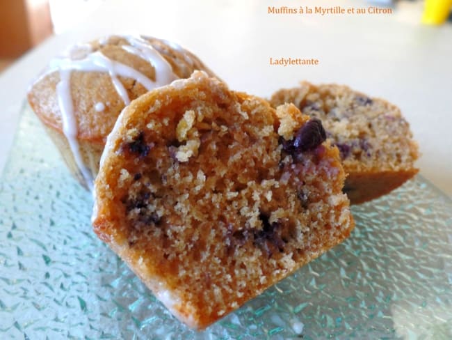 Muffins aux Myrtilles et au Citron