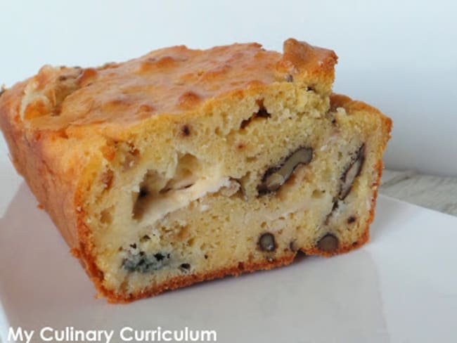 Cake roquefort - noix