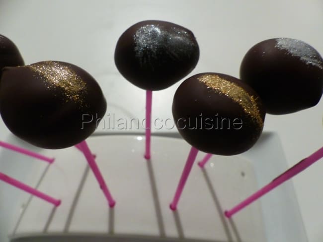 Sucettes de foie gras au chocolat