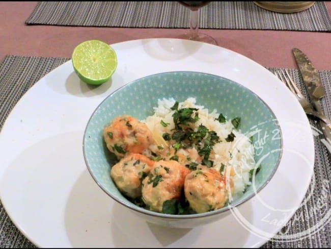 Boulettes de poulet façon thaï