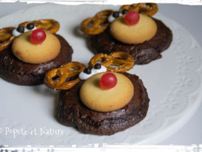 Cookies tout choco version Rudolph le renne