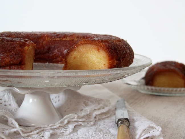 Fondant aux pommes-beurre salé