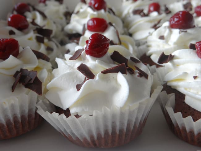 Cupcakes forêt noire