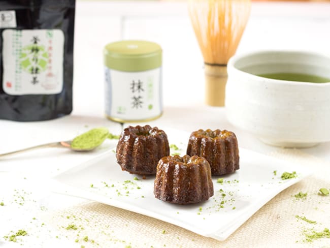 Cannelés Bordelais au thé vert japonais matcha