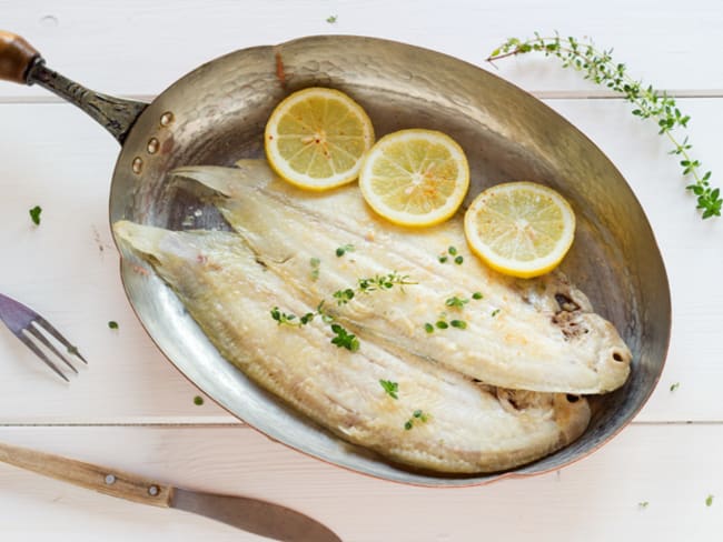 Sole meunière au thym citronné (poisson)