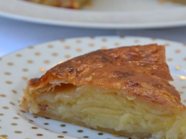 Galette fine aux pommes citronnées